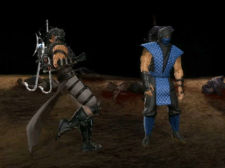 Kabal in Mortal Kombat hook sword gif